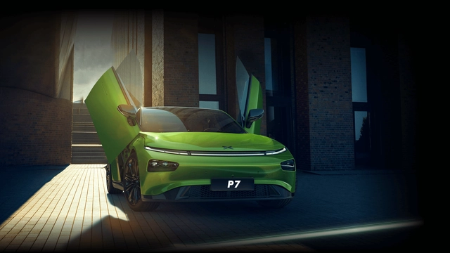 xpeng p7 premium coupe curve design